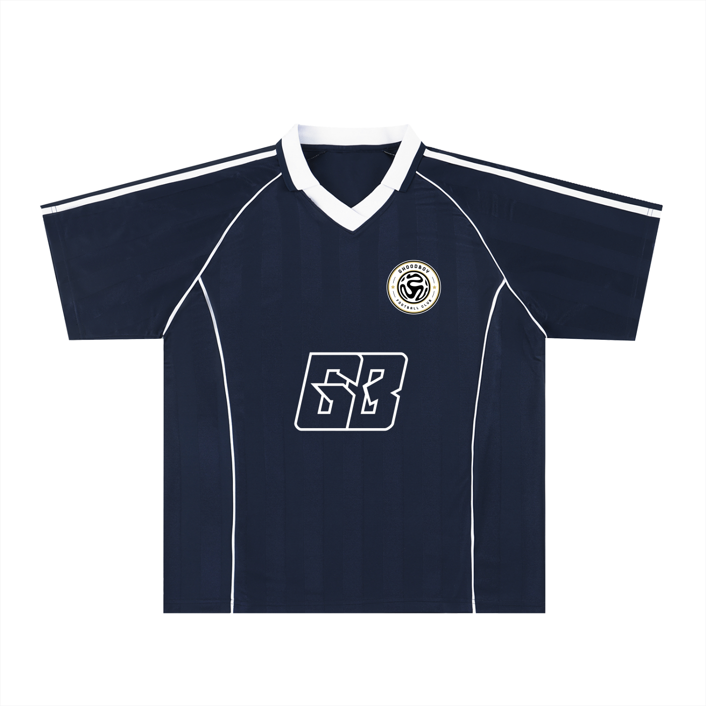 GHOODBOY Shadow Stripe Collared Soccer Jersey