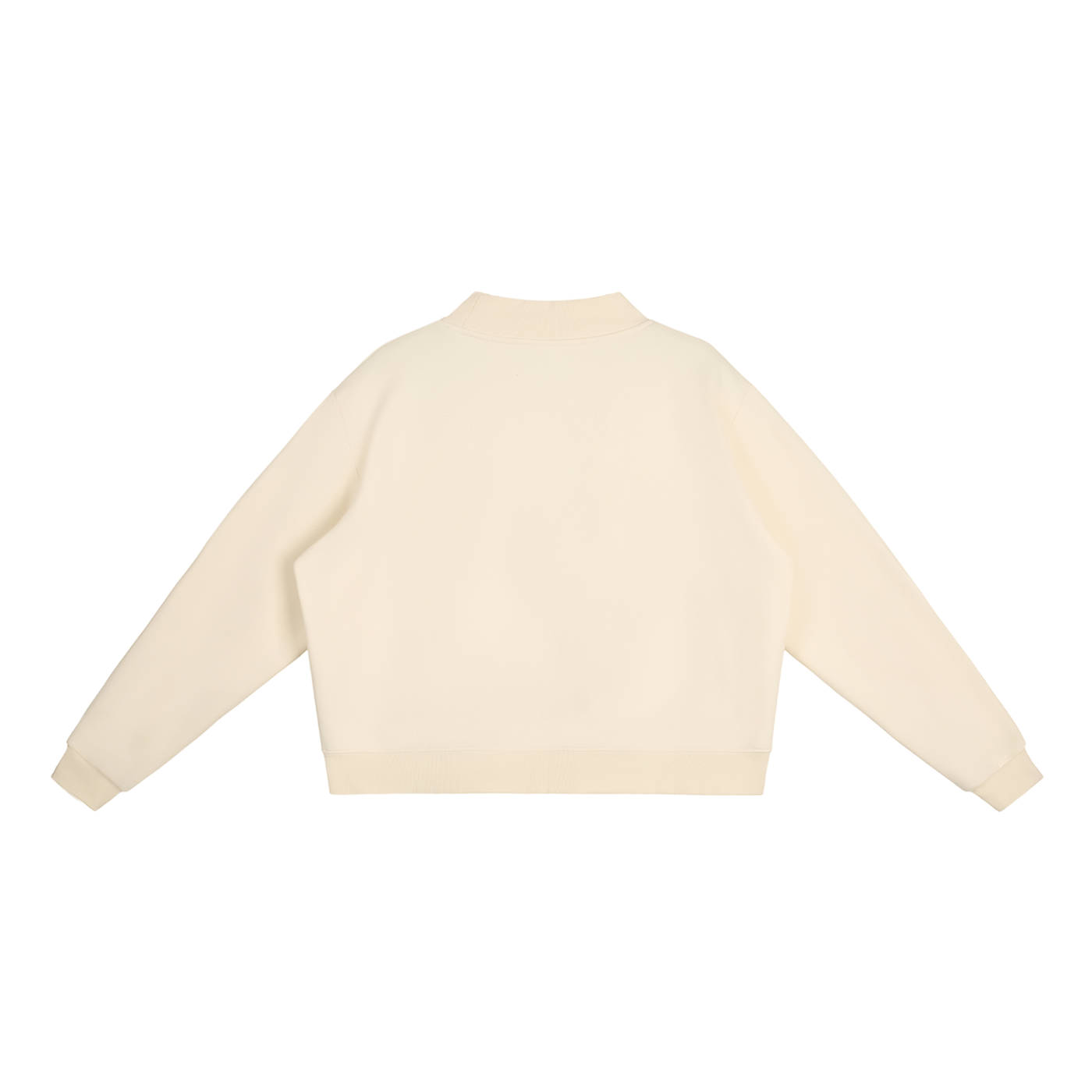 GHOODGYRL Essential Fleece Mock-Neck Crew Sweatshirt