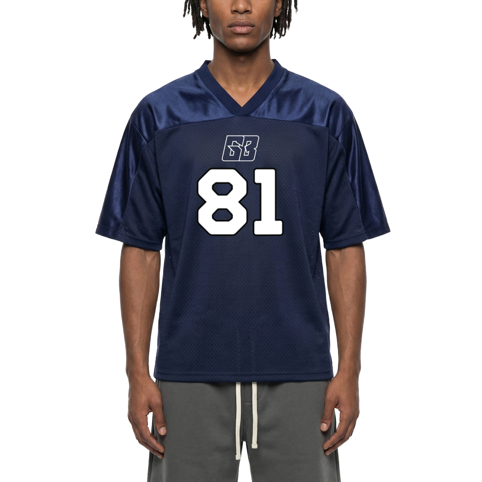 GHOODBOY Oversized Mesh V-Neck Soccer Jersey