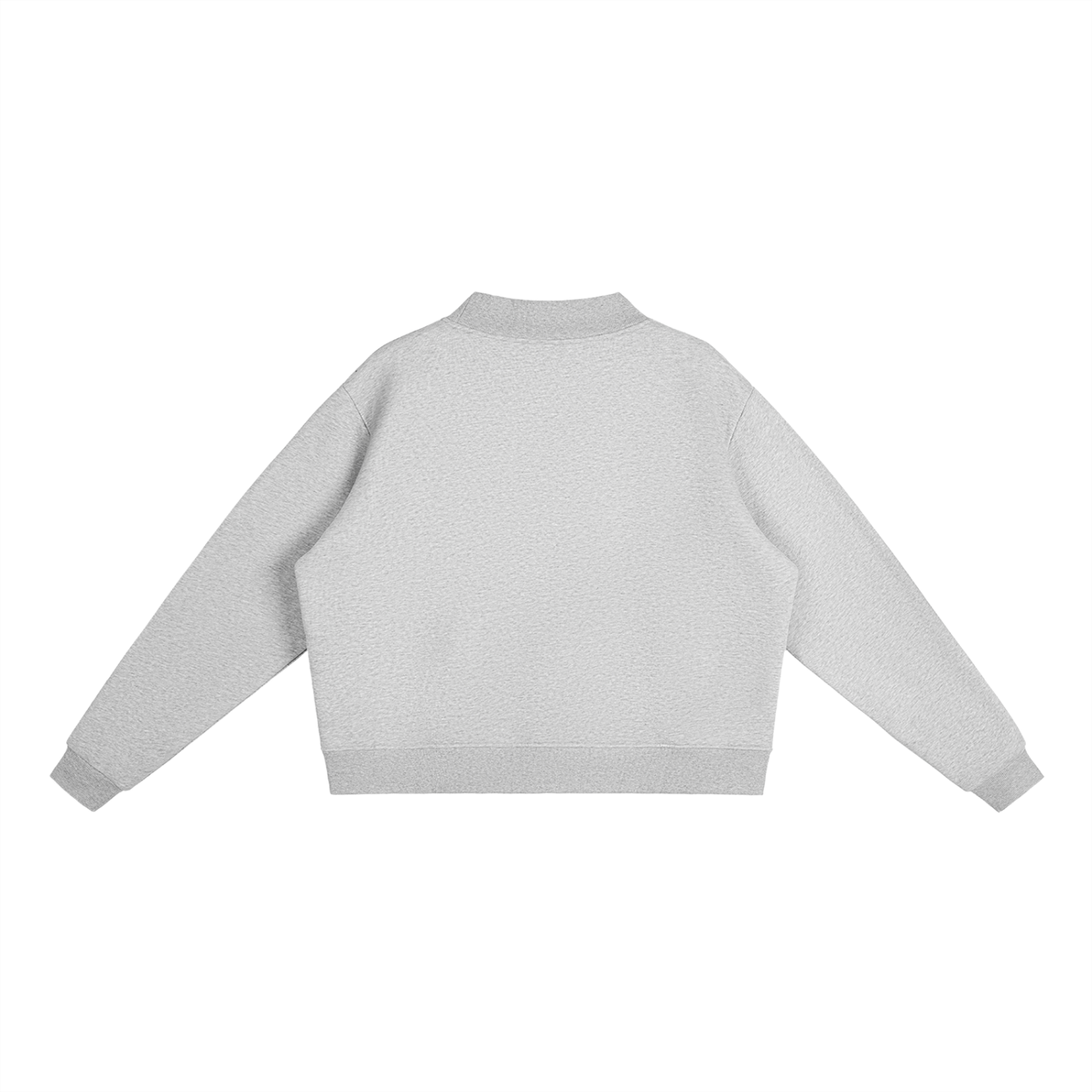 GHOODGYRL Essential Fleece Mock-Neck Crew Sweatshirt