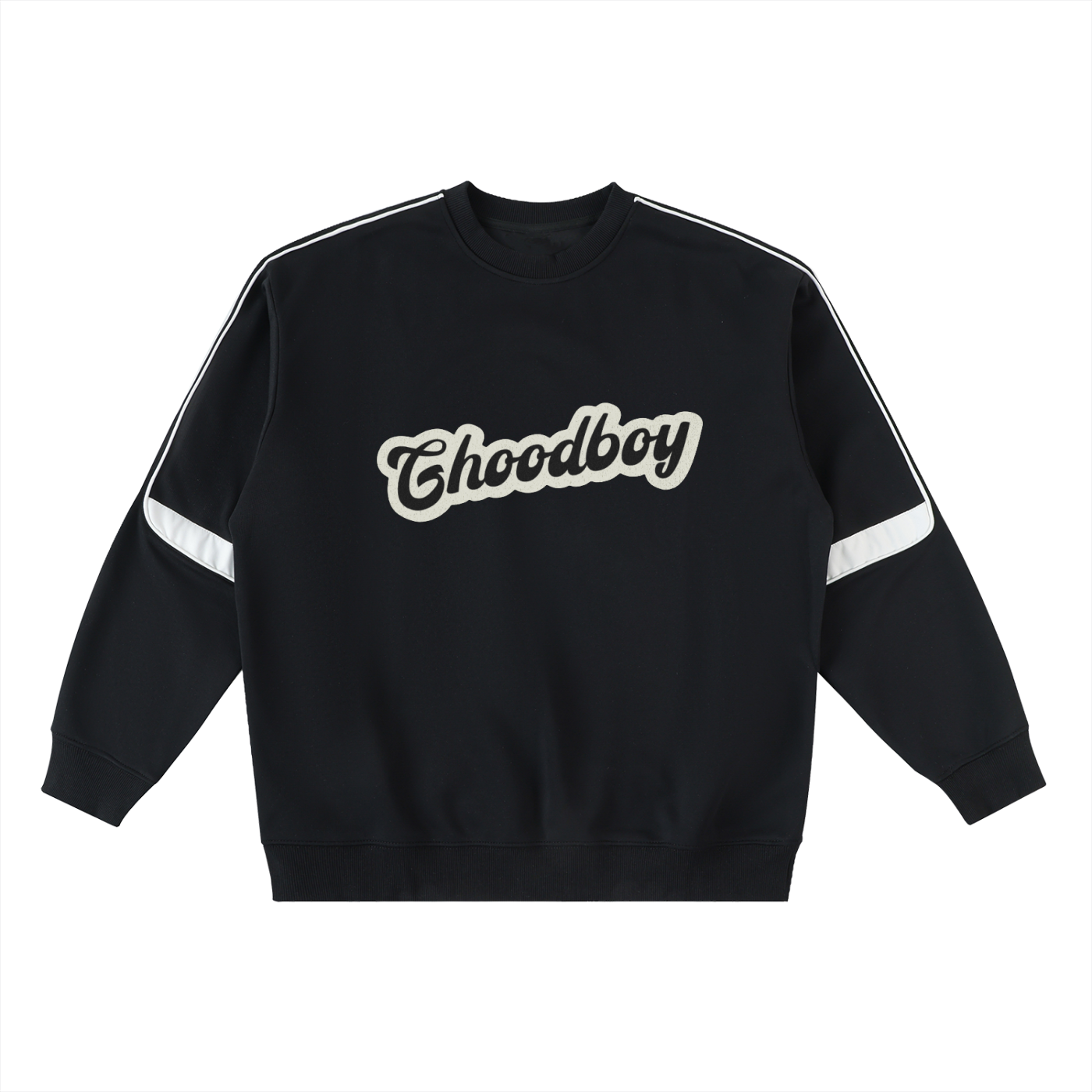 Oversized Crewneck Taped Sweatshirt