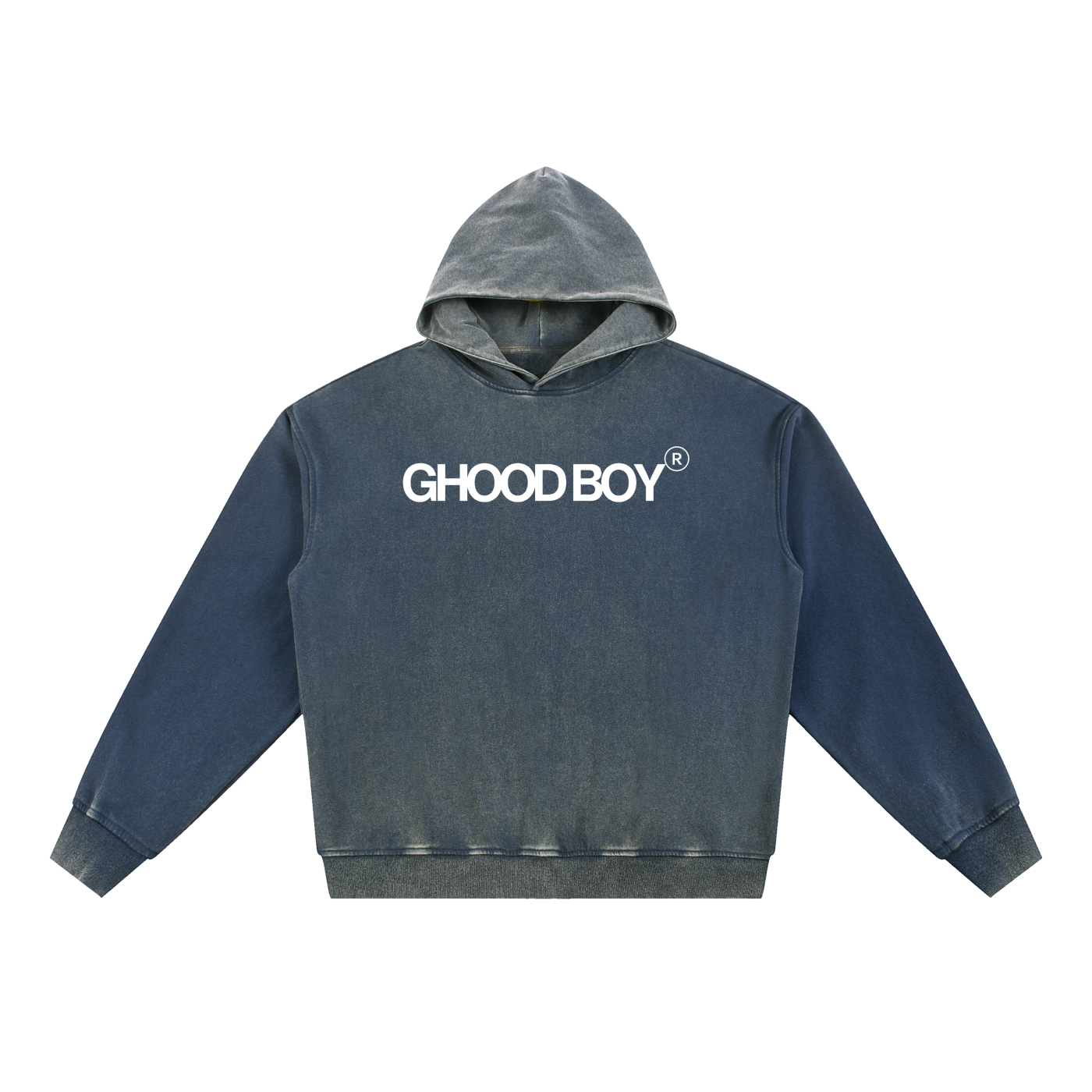 Vintage Washed Gradient Fleece Hoodie