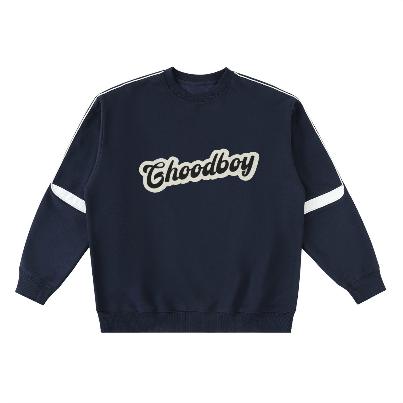 Oversized Crewneck Taped Sweatshirt