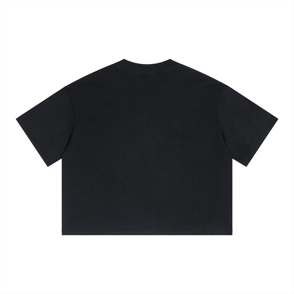 Ghoodboy Unisex Boxy Drop Shoulder Crop T-Shirt