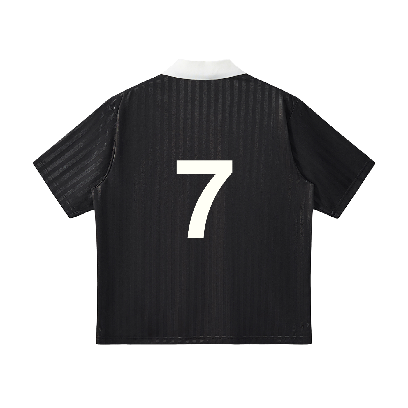 Contrast Collar Striped Soccer Jersey