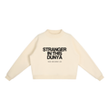 Essential Fleece Mock-Neck Crew Sweatshirt