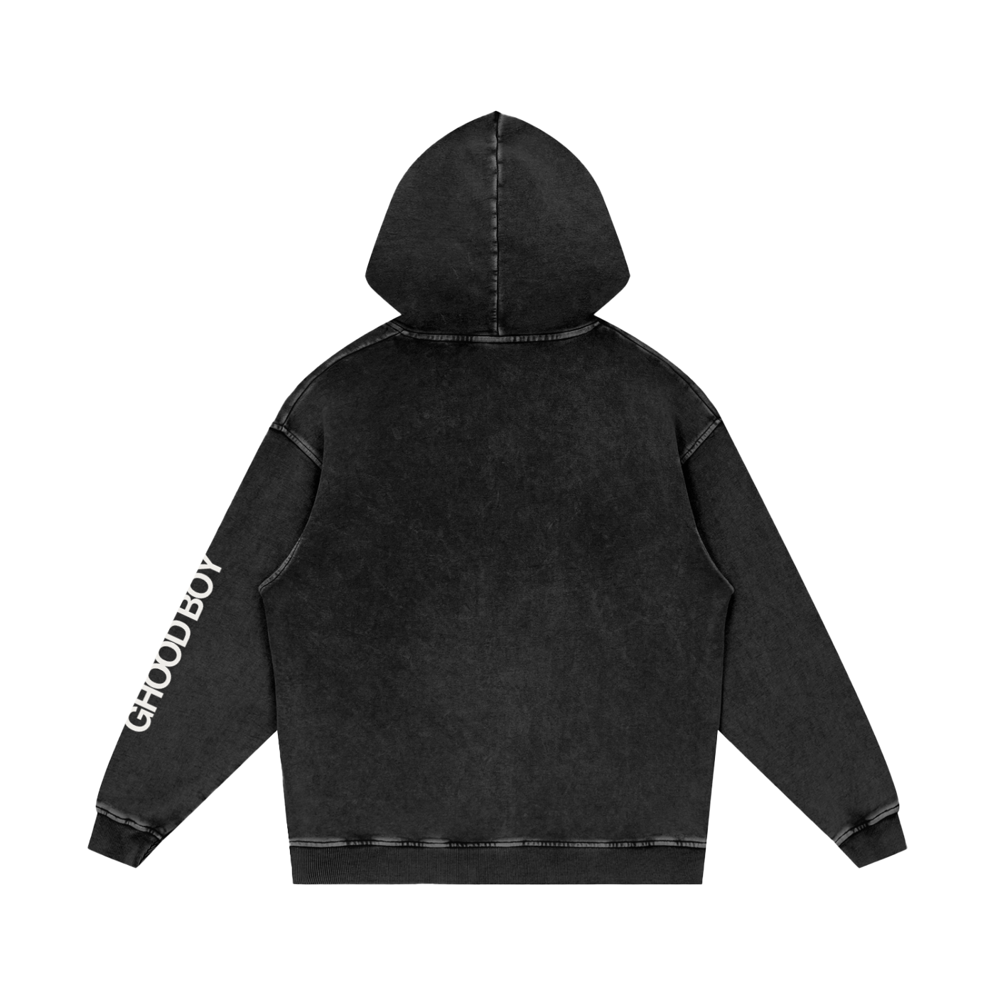 GHOODBOY: Snow Washed Loose Cotton Hoodie