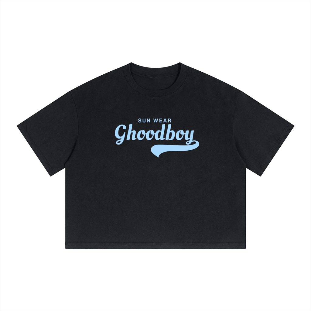 Ghoodboy Unisex Boxy Drop Shoulder Crop T-Shirt