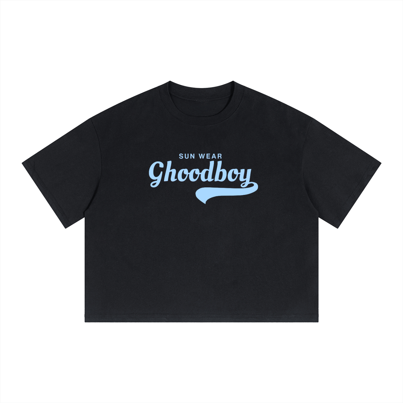 Ghoodboy Unisex Boxy Drop Shoulder Crop T-Shirt