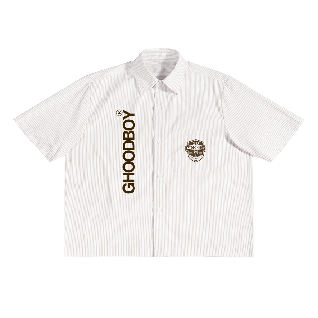 Oversized Vertical Stripe Boxy Shirt