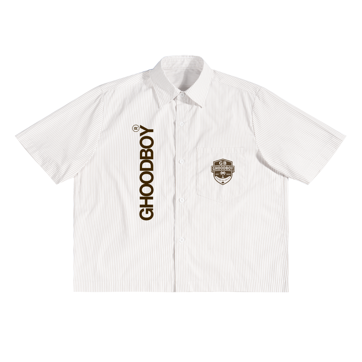 Oversized Vertical Stripe Boxy Shirt