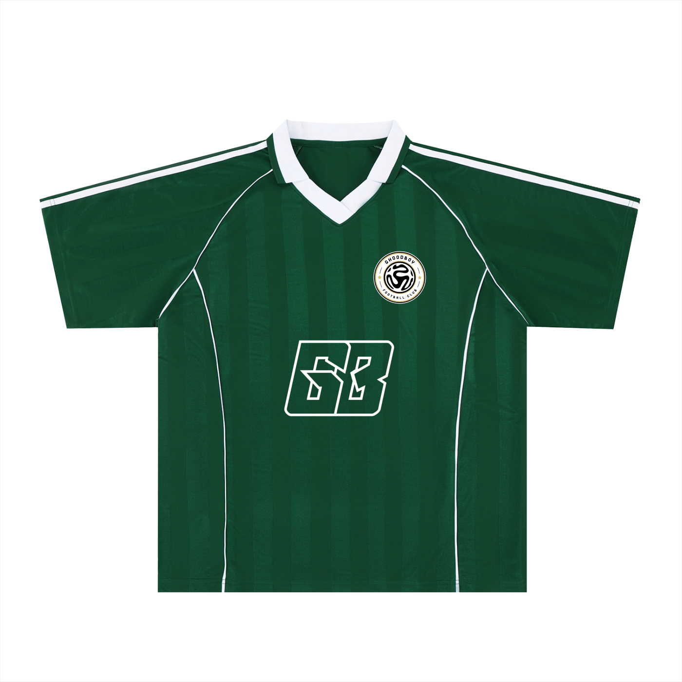 GHOODBOY Shadow Stripe Collared Soccer Jersey