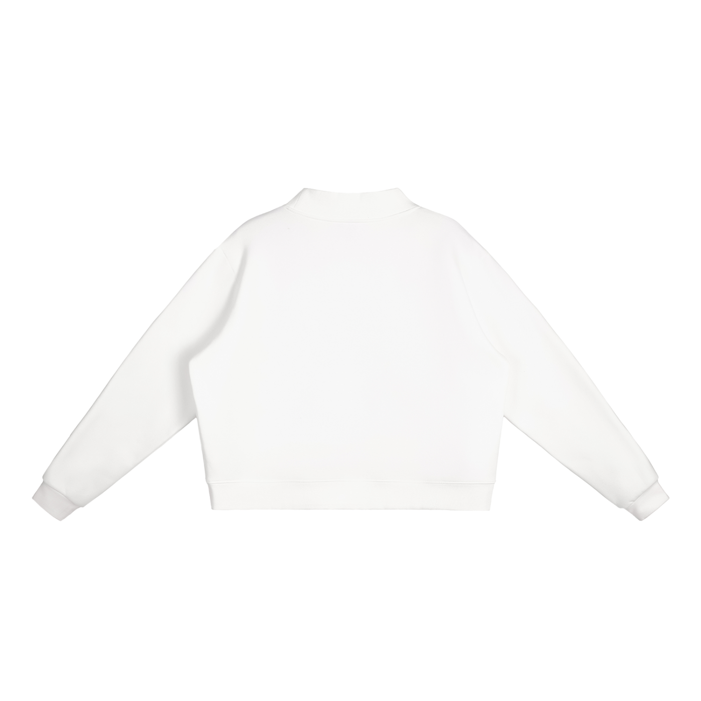 GHOODGYRL Essential Fleece Mock-Neck Crew Sweatshirt