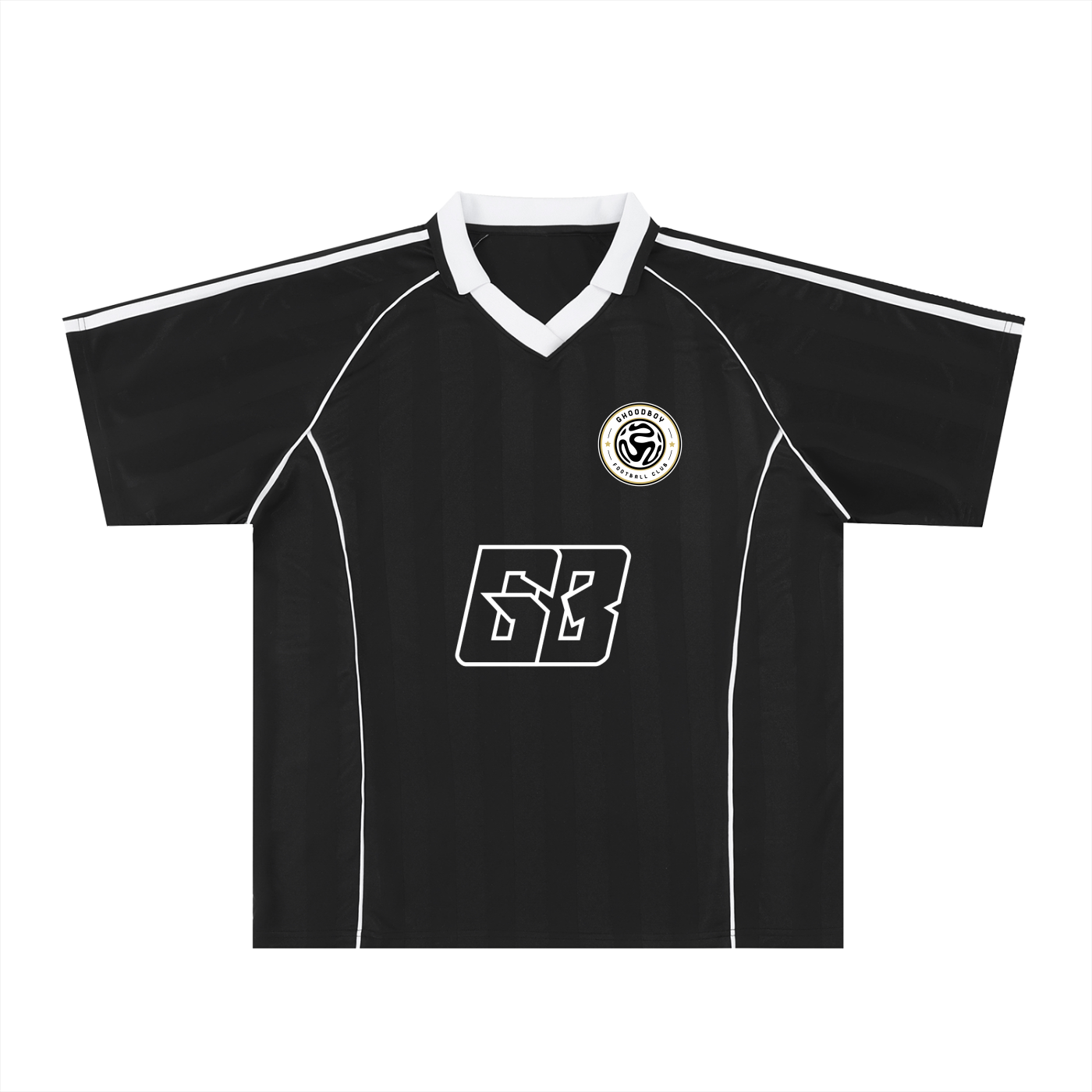 GHOODBOY Shadow Stripe Collared Soccer Jersey