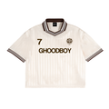GHOODBOY FC: Contrast Stripes Polo Collar T-Shirt