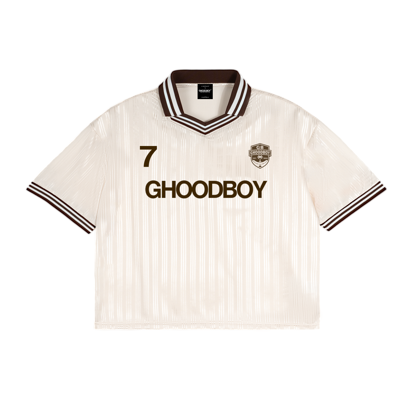 GHOODBOY FC: Contrast Stripes Polo Collar T-Shirt