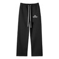 Unisex Solid Color Fleece Straight Leg Pants