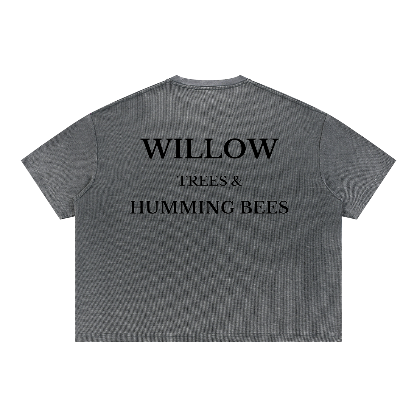 Unisex Vintage Wash Sunfade Boxy Waffle T-Shirt
