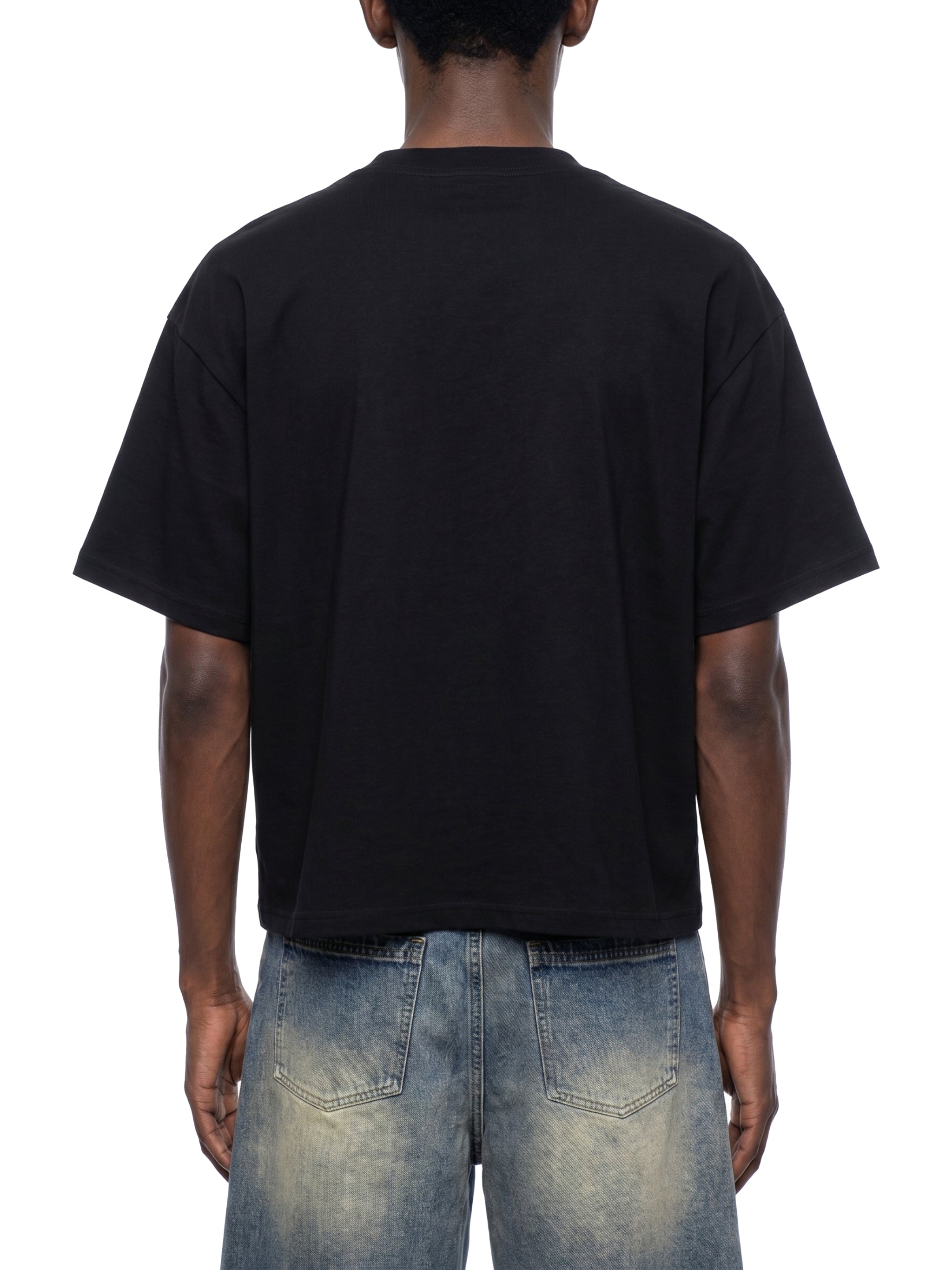 Ghoodboy Unisex Boxy Drop Shoulder Crop T-Shirt